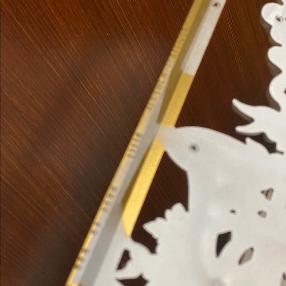 Homco Mid Cenury Modern Gold And White Hanging Plaques - Picture 2 of 7